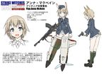  animal_ears anna_mcbein bad_id bad_pixiv_id blonde_hair blue_eyes character_profile dakku_(ogitsune) freckles garrison_cap gun handgun hat hurricane_(airplane) jacket machine_gun military military_hat military_uniform no_pants revolver strike_witches_1940 striker_unit translated uniform weapon webley_revolver world_war_ii world_witches_series 