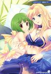  cleavage macross macross_frontier ranka_lee sheryl_nome thighhighs touto_seiro 