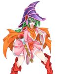  card_ejector green_hair wand witch_hat yugioh 