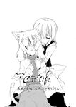  alice_margatroid animal_ears cat_ears greyscale kemonomimi_mode kirisame_marisa monochrome multiple_girls sakuraba_yuuki touhou translated 