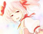  kaname_madoka magical_girl mahou_shoujo_madoka_magica pani_(aperitif) pink_eyes pink_hair ribbon solo tears 