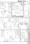  1girl artist_request comic doujinshi greyscale highres kotonomiya_yuki monochrome suigetsu translation_request 