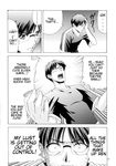  1girl comic doujinshi greyscale hard_translated hiroyuki len monochrome toono_shiki translated tsukihime 