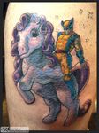  equine female feral horse male mammal mustelid my_little_pony pony real tattoo unknown_artist wolverine 