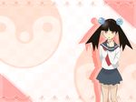  high_res otonashi_meru sayonara_zetsubou_sensei school_uniform serafuku tagme wallpaper 