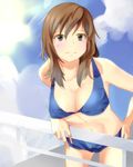  artist_request bikini breasts cleavage large_breasts leaning_forward solo source_request swimsuit 