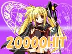  artist_request bardiche blonde_hair fate_testarossa hits long_hair lyrical_nanoha mahou_shoujo_lyrical_nanoha solo thighhighs 