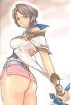  artbook ashelia_b'nargin_dalmasca ass final_fantasy final_fantasy_xii highres momoi_nanabei short_hair solo 