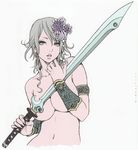  breast_hold nude sword tagme yamashita_shunya 