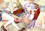  alice_margatroid bloomers crease fixme microstoria patchouli_knowledge thighhighs tommy touhou 