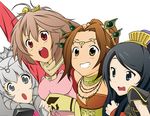  bianhuang_hou cai_wenji k-on! multiple_girls parody sangokushi_taisen style_parody wang_yi zhang_chunhua 