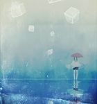  bad_id bad_pixiv_id cube kasako lowres rain solo umbrella 