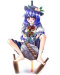  bad_id bad_pixiv_id banned_artist bdsm blue_hair blush bondage bound hat hinanawi_tenshi keystone long_hair rope shibari shibari_over_clothes shimenawa solo suisen sword sword_of_hisou touhou weapon 