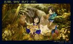  akeome animal copyright_request forest happy_new_year multiple_girls nature new_year tarao 