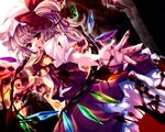  :o blood bloody_hands cowboy_shot crystal dress dutch_angle finger_to_mouth flandre_scarlet hat ichio looking_at_viewer mob_cap open_mouth outstretched_arm puffy_short_sleeves puffy_sleeves red_dress red_eyes short_sleeves solo touhou wings 