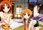  bra katou_asa kuroda_rinzu no_bra nude open_shirt raimuiro_senkitan sanada_momen tagme undressing 