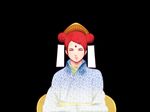  artist_request double_bun hair_buns japanese_clothes kimono naruto naruto_shippuuden red_hair simple_background solo uzumaki_mito 