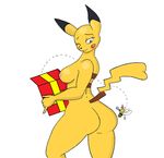 2011 bee bee_sting breasts butt female gift insect nude pain pikachu pok&eacute;mon sanji solo tail what 