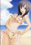  beach bikini hizuki_shino kawagishi_keitarou mizugi shin_ringetsu wardrobe_malfunction 