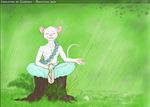  eyes_closed jojo_(character) jojo_(coc) male mammal meditation monk mot mouse prayer_beads rodent solo tail topless 