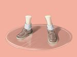  ao_usagi commentary_request figure hakurei_reimu shoes simple_background socks solo too_literal touhou 