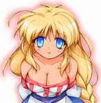  :o arc_the_lad arc_the_lad_ii bad_id bad_pixiv_id bare_shoulders blonde_hair blue_eyes braid breasts cleavage large_breasts lieza long_hair open_mouth solo very_long_hair zipang_(zip@ng_works) 