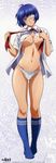  duplicate eyepatch ikkitousen ikkitousen~great_guardians~ nipple_slip no_bra open_shirt pantsu rin_sin ryomou_shimei 