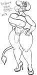  big_breasts black_and_white bovine breasts cattle cow dialog dialogue herm horn horns intersex mammal monochrome muscles non_colored plain_background sketch tail text uncolored unknown_artist white_background 