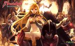  brandish cleavage falcom horns monster wallpaper 