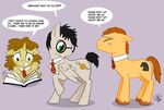  book brown_eyes equine eyewear friendship_is_magic glasses green_eyes hair harry_potter hermione_granger horn horse long_hair male mammal my_little_pony necktie orange_hair pegasus pony ron_weasely ronald_weasley short_hair unicorn unknown_artist wings 