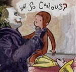  crossover curious_george knife murder parody tagme the_joker water_color why_so_curious 