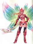  armor binding_discoloration cleavage duplicate fairy thighhighs yamashita_shunya 