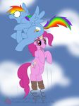  anal_penetration blood blue_fur cloud crying dildo english_text equine female feral friendship_is_magic friendship_is_painful fur hair horse mammal meme multi-colored_hair my_little_pony pain pegasus penetration pink_fur pink_hair pinkie_pie_(mlp) pinkie_pie_out_of_fucking_nowhere pony rainbow_dash_(mlp) rainbow_hair sex_toy spring_shoes springs strap_on_horn strapon strawberry_kitten surprise surprise_buttsex tears text wings 
