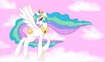  alicorn equine female feral friendship_is_magic horn horse mammal my_little_pony pegacorn pony princess princess-luna princess_celestia_(mlp) royalty solo winged_unicorn wings 