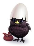 calimero calimero_(character) chick egg no_humans realistic sakkan 