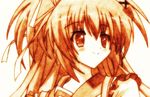  bad_id bad_pixiv_id blush hair_ornament hoshizora_e_kakaru_hashi long_hair nakatsugawa_ui phantom_(rockmann) ribbon sepia side_ponytail solo traditional_media 