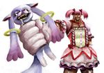  finfia kaname_madoka kyubey magical_girl mahou_shoujo_madoka_magica manly teeth 