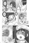  ahegao breasts bw empty_eyes gag huge_breasts manga open_mouth oppai restrained tentacles victim_girls 