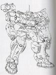  armored_core armored_core:_silent_line armored_core_3 big_white concept_art from_software mecha monochrome 
