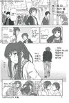  2girls casual comic doujinshi genderswap genderswap_(mtf) greyscale imagining korean kyon kyon_no_imouto kyonko long_hair monochrome multiple_girls ponytail shun_(rokudena-shi) suzumiya_haruhi_no_yuuutsu translated yaoi 