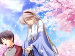  cg clannad game_cg key sakagami_takafumi sakagami_tomoyo tagme 