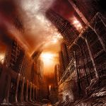  cityscape copyright_request destruction highres no_humans scenery 