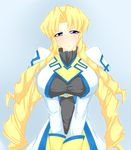  blonde_hair blue_eyes long_hair marguerite_leeds marguerite_pistail megatama pixiv_thumbnail resized super_robot_wars super_robot_wars_z2 tri_tails very_long_hair 