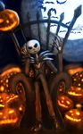  bat chair full_moon halloween jack-o&#039;-lantern jack_skellington moon night nightmare_before_christmas pumpkin skeleton skull suit thrown 