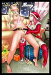  anal bell candy_cane erect_nipples female_ejaculation jingle_bell novelty_insertion oppai orgasm pierced_clit pussy_rub pussy_squirt squirt uncensored wet_pussy yuri 