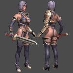  3d azasuke_wind cameltoe erect_nipples ivy_valentine soul_calibur thighhighs 