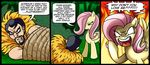  comic equine female feral fluttershy_(mlp) friendship_is_magic human humor humour kraven_the_hunter madmax male mammal marvel my_little_pony pegasus tied wings 