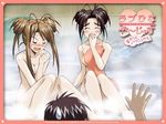  angry bathing embarrassed group love_hina narusegawa_naru otohime_mutsumi towel 