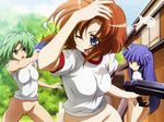  bottomless furude_rika gym_uniform higurashi_no_naku_koro_ni kawano_maki nude_filter ryuuguu_rena sonozaki_shion 