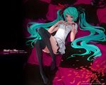  green_hair hatsune_miku headphones tagme twin_tails vocaloid wallpaper 